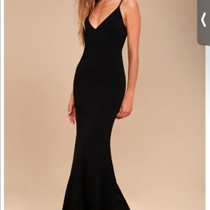 Lulus Black Bridesmaid Dress